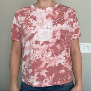 BCBGeneration Women’s pink tie dye large crop top.